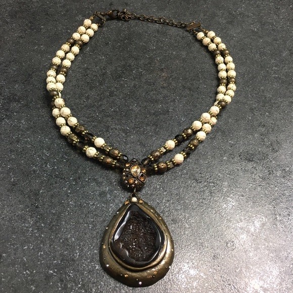 Chico’s necklace with crystal like pendant - Picture 1 of 5